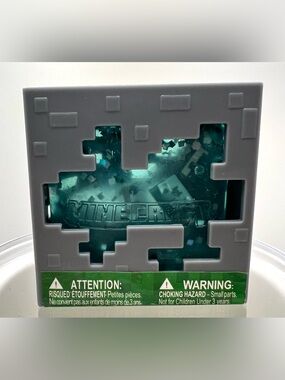 Boxed Blue Minecraft Jelly Cubes Squishy Fidget Cube 🩵